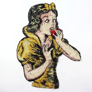 LARGE Gucci Snow White Applique Patch Paillette Patch Sequins Patch Decor 40 CM